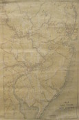 Anderson 1870 NJ wall map