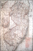 Rand McNally 1897 NJ folding map